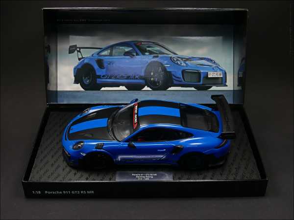 1:18 Porsche 911 [991.2] GT2 RS MR Manthey Racing blau- schwarz Collector Edition